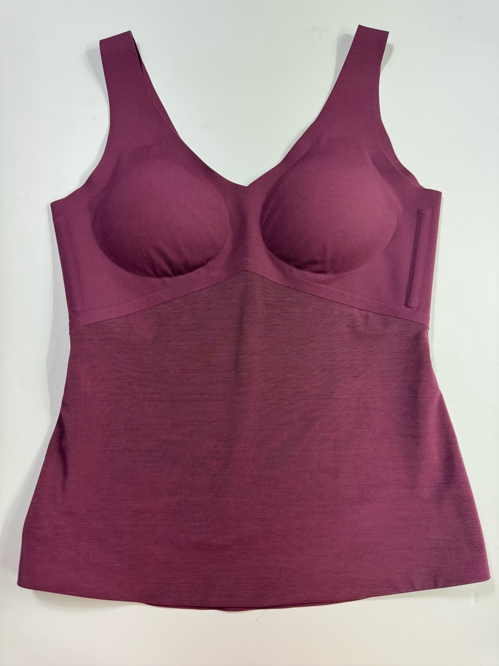 Honeylove LiftWear Cami Shapewear Tank Top Size M Burgundy Wireless Sculpting